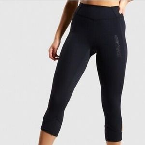 Brand New GymShark Studio Cropped Leggings in Black, Size Small with Tags